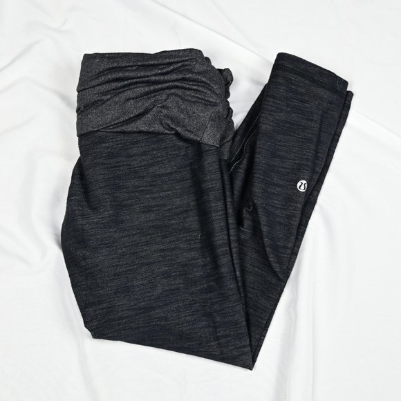 Lululemon Thick Yoga 3/4 Gray Legging High Waist